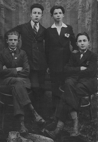 four young men